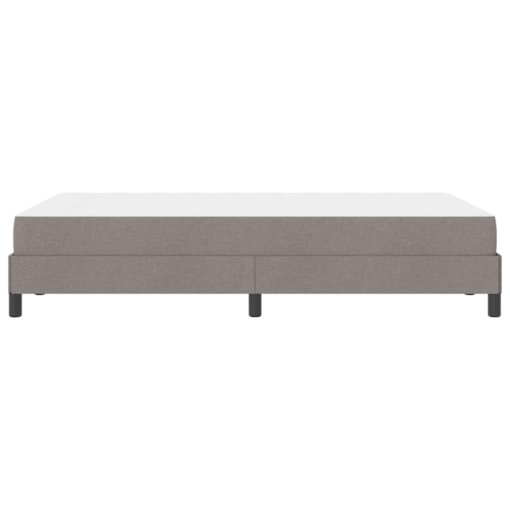 Κρεβάτι με ελατήρια με στρώμα Taupe 120 x 190 cm ύφασμα - Pakobazaar