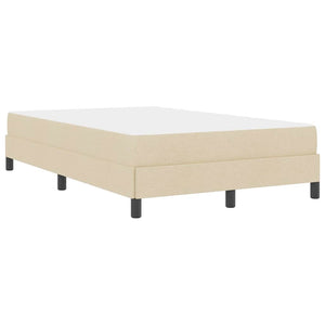 Κρεβάτι με ελατήρια με στρώμα Κρεμ 120 x 190 cm ύφασμα - Pakobazaar