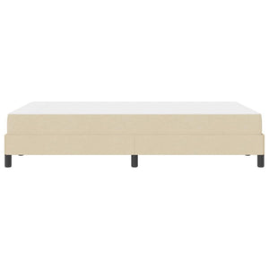 Κρεβάτι με ελατήρια με στρώμα Κρεμ 120 x 190 cm ύφασμα - Pakobazaar