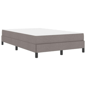 Κρεβάτι με ελατήρια με στρώμα Taupe 120 x 200 cm ύφασμα - Pakobazaar