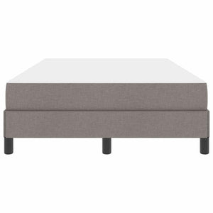 Κρεβάτι με ελατήρια με στρώμα Taupe 120 x 200 cm ύφασμα - Pakobazaar