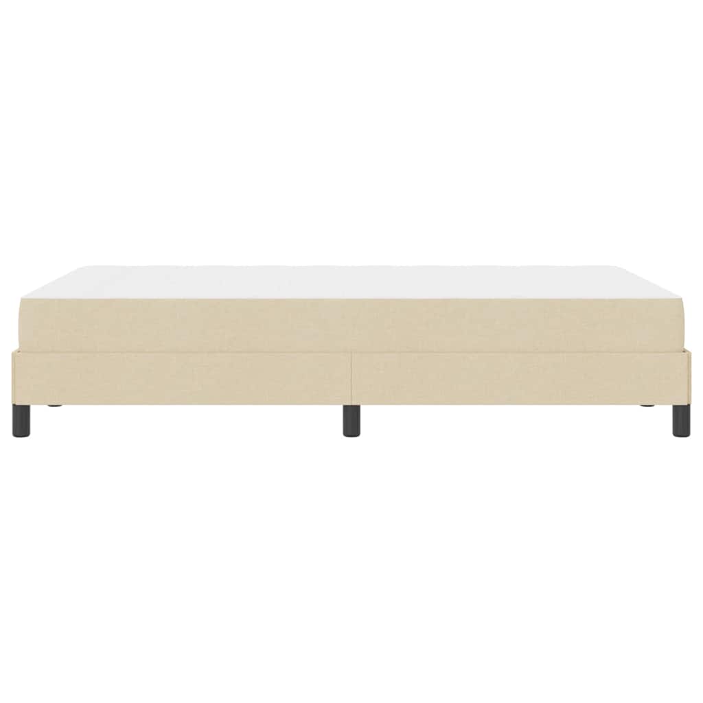 Κρεβάτι με ελατήρια με στρώμα Κρεμ 120 x 200 cm ύφασμα