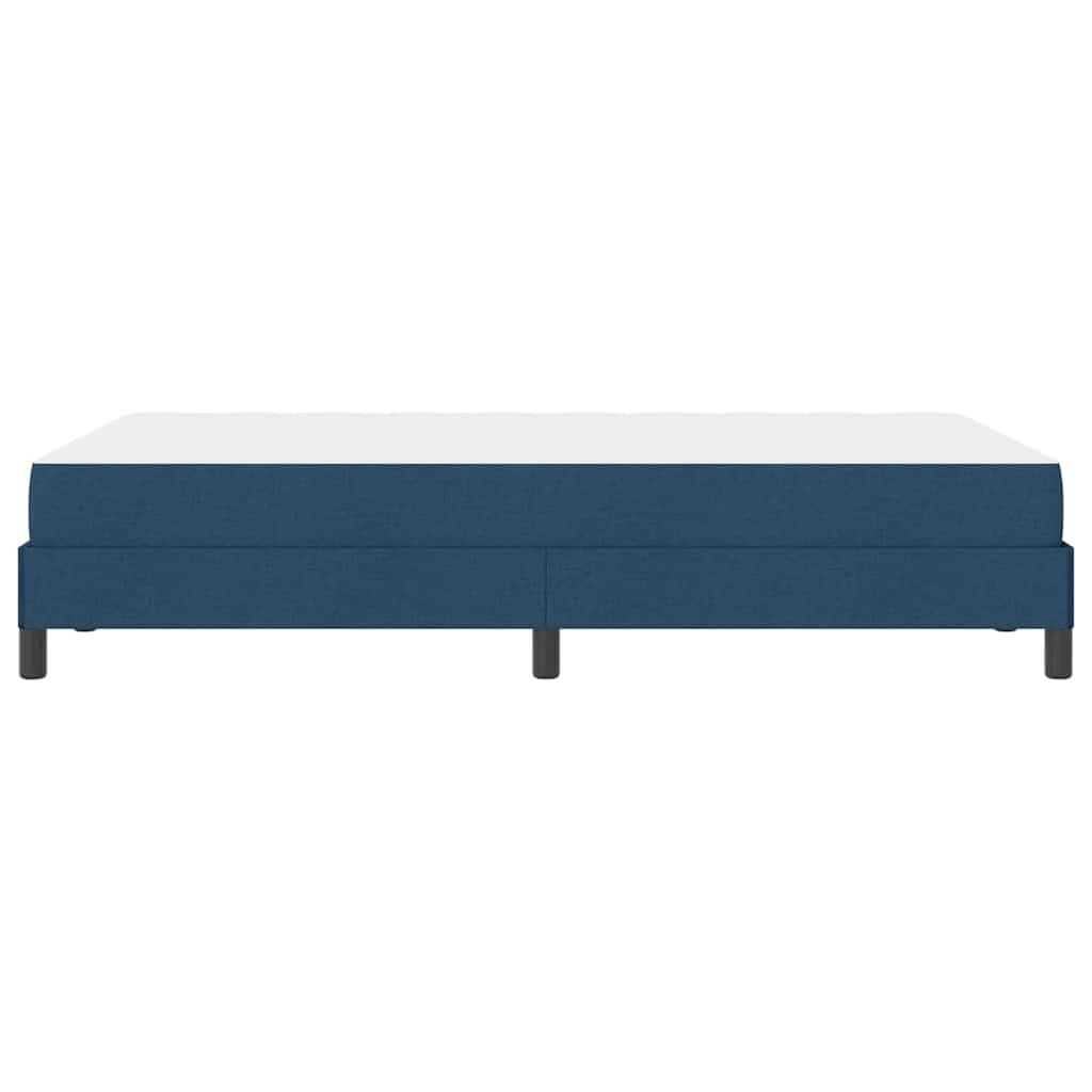 Κρεβάτι με ελατήρια με στρώμα Μπλε 120 x 200 cm ύφασμα