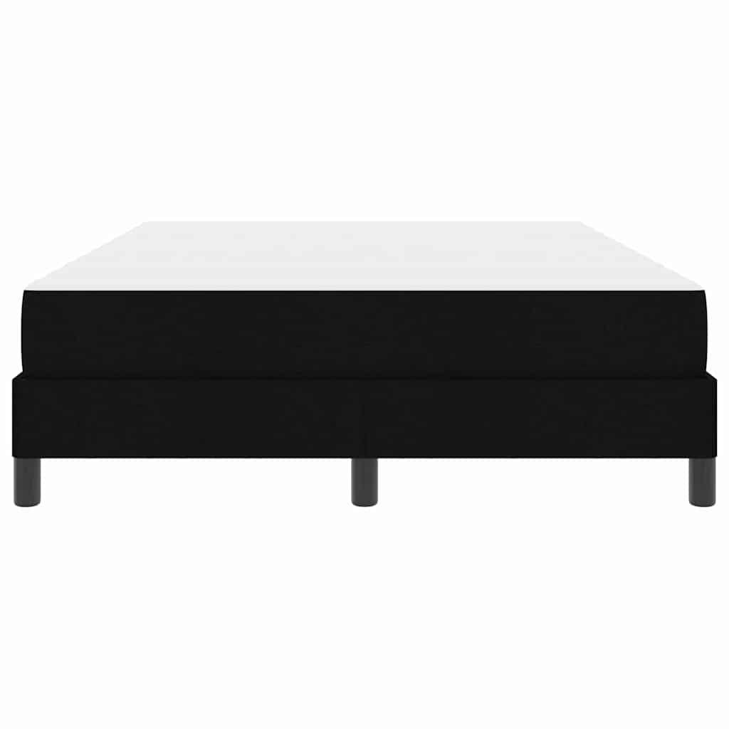 Κρεβάτι με ελατήρια με στρώμα Μαύρο 140 x 190 cm ύφασμα - Pakobazaar