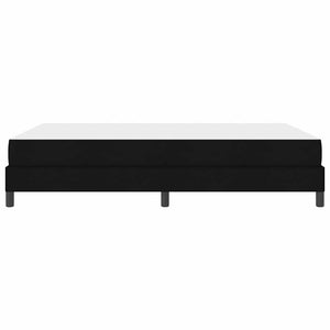 Κρεβάτι με ελατήρια με στρώμα Μαύρο 140 x 190 cm ύφασμα - Pakobazaar