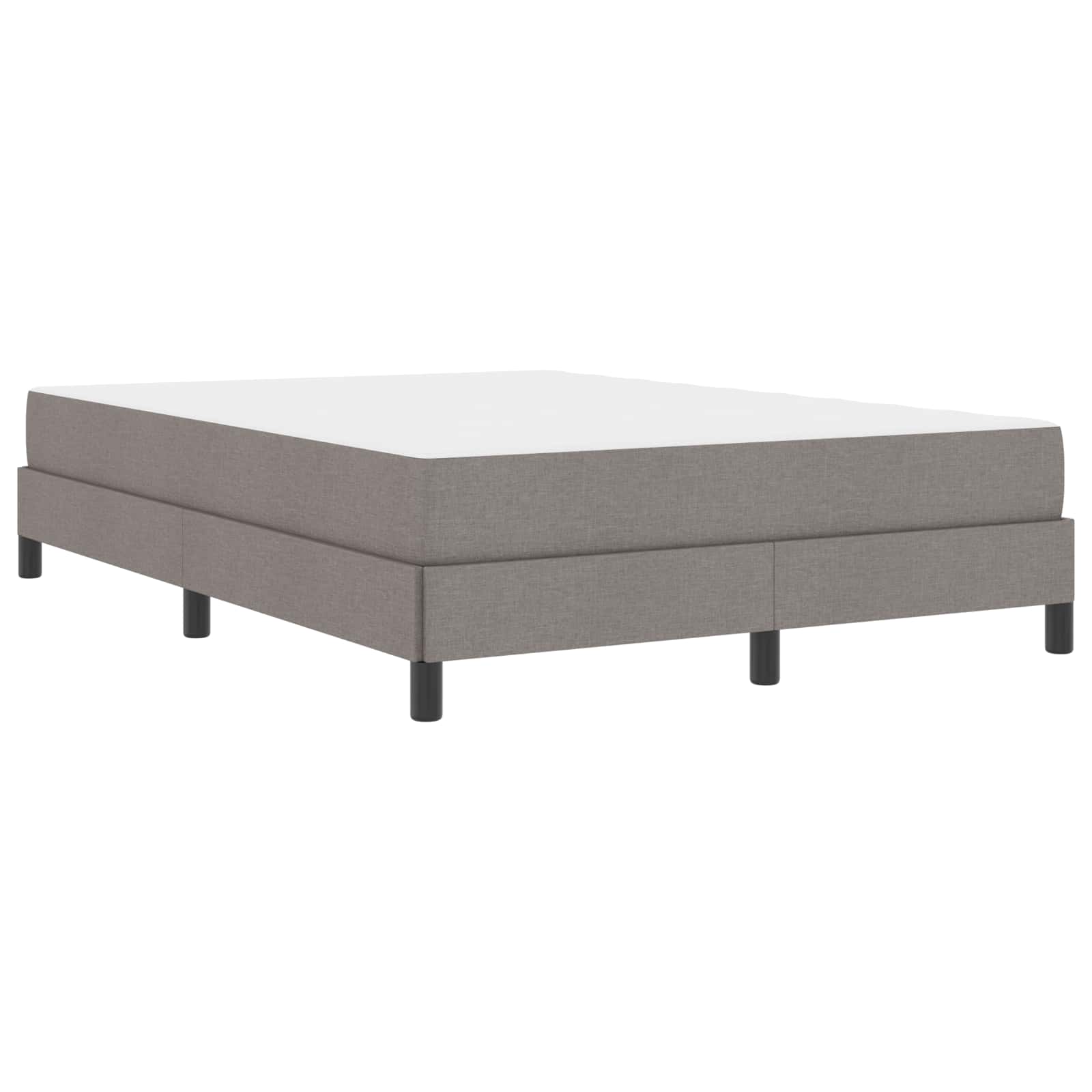 Κρεβάτι με ελατήρια με στρώμα Taupe 140 x 190 cm ύφασμα
