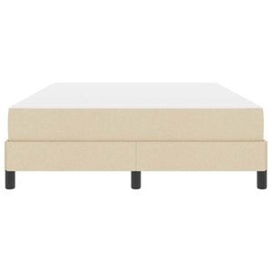 Κρεβάτι με ελατήρια με στρώμα Κρεμ 140 x 190 cm ύφασμα - Pakobazaar
