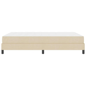 Κρεβάτι με ελατήρια με στρώμα Κρεμ 140 x 190 cm ύφασμα - Pakobazaar