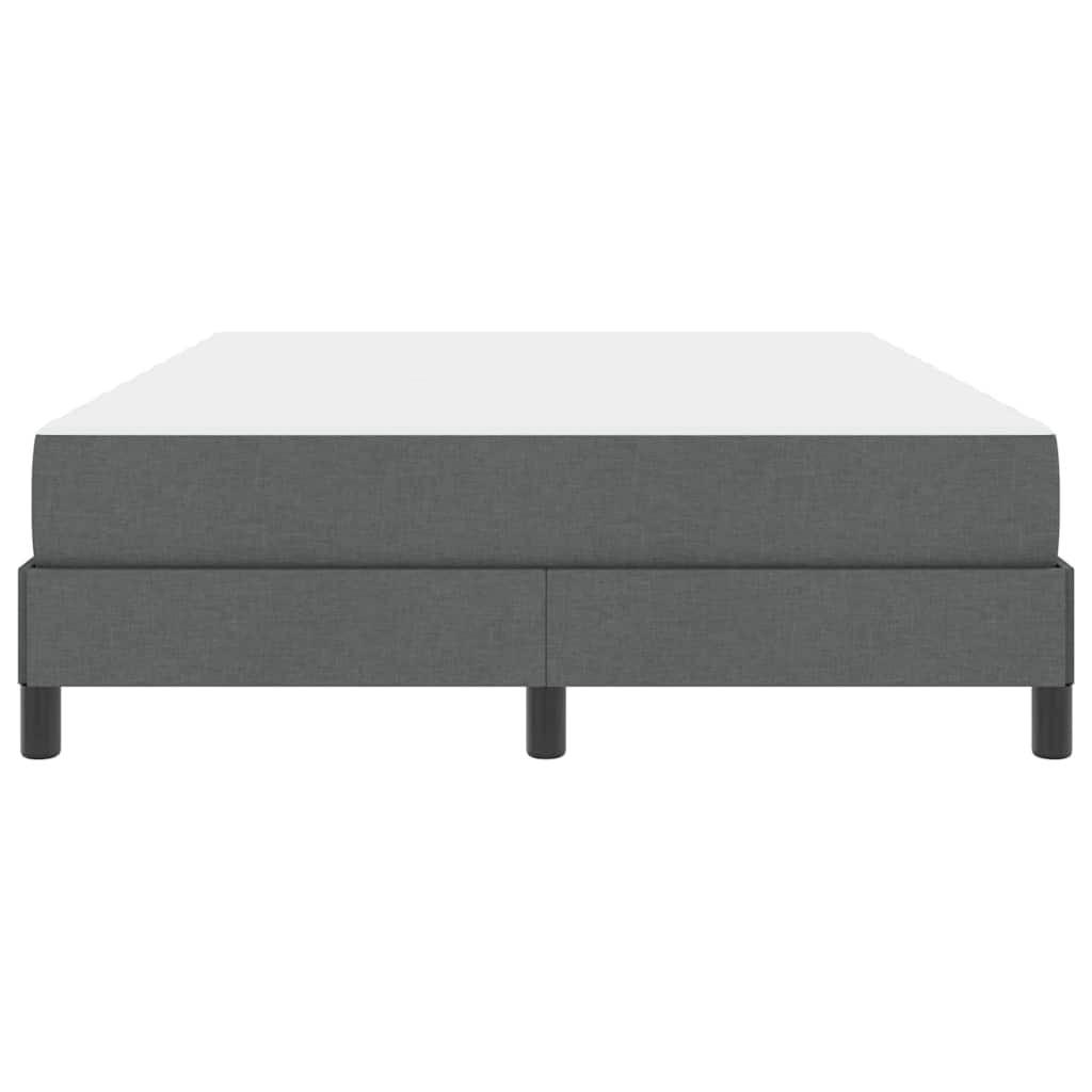 Κρεβάτι με ελατήρια με στρώμα Σκούρο Γκρι 140 x 200 cm ύφασμα - Pakobazaar