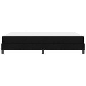 Κρεβάτι με ελατήρια με στρώμα Μαύρο 160 x 200 cm ύφασμα - Pakobazaar