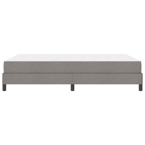 Κρεβάτι με ελατήρια με στρώμα Taupe 160 x 200 cm ύφασμα - Pakobazaar