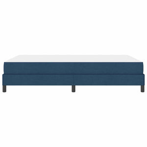 Κρεβάτι με ελατήρια με στρώμα Μπλε 160 x 200 cm ύφασμα - Pakobazaar