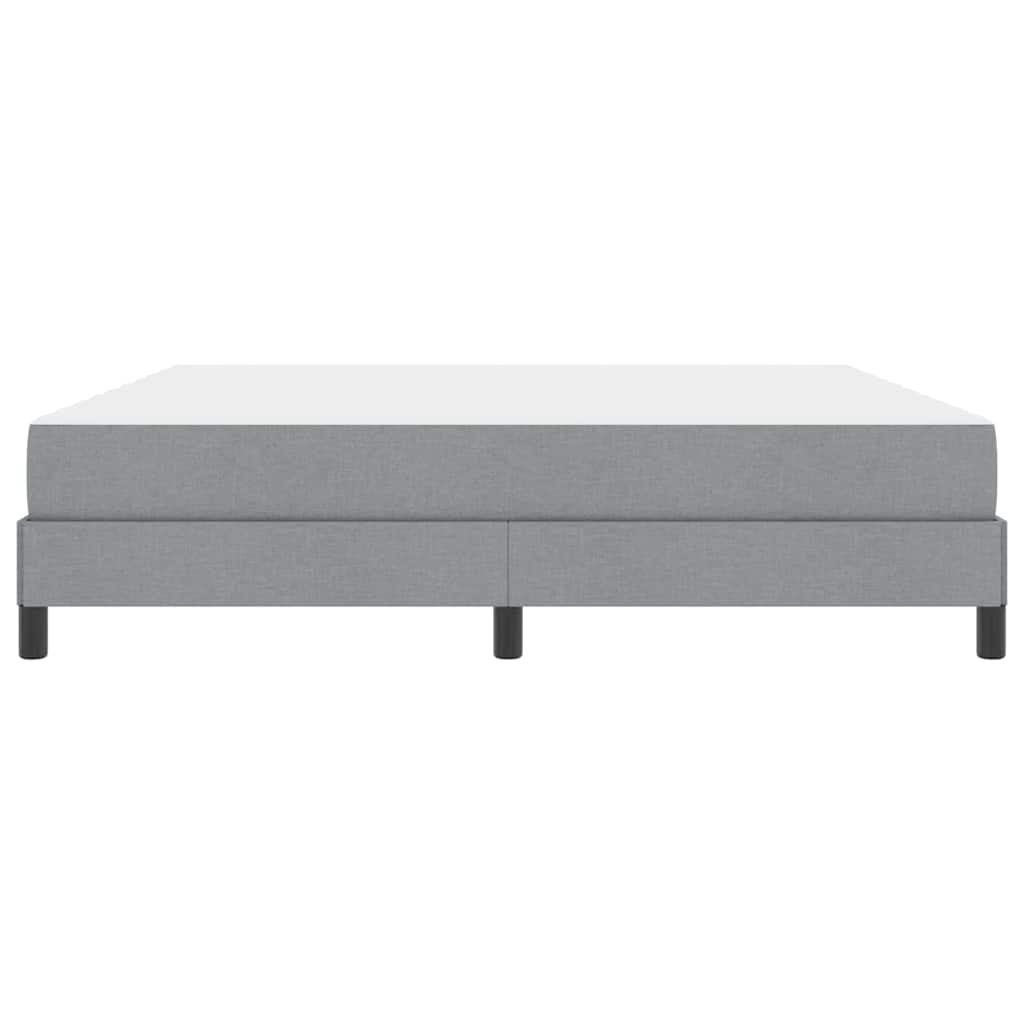 Κρεβάτι με ελατήρια με στρώμα Ανοιχτό γκρι 180 x 200 cm ύφασμα