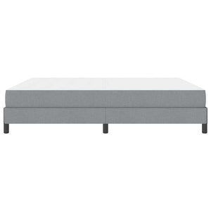Κρεβάτι με ελατήρια Ανοιχτό γκρι 180 x 200 cm ύφασμα