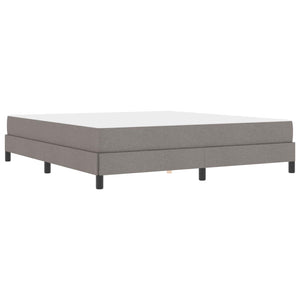 Κρεβάτι με ελατήρια με στρώμα Taupe 180 x 200 cm ύφασμα - Pakobazaar