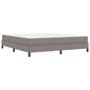 Κρεβάτι με ελατήρια με στρώμα Taupe 180 x 200 cm ύφασμα - Pakobazaar