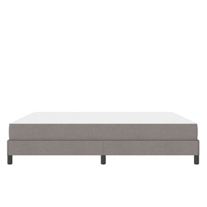 Κρεβάτι με ελατήρια με στρώμα Taupe 180 x 200 cm ύφασμα - Pakobazaar