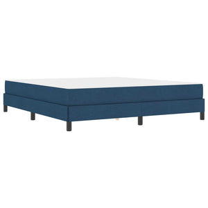 Κρεβάτι με ελατήρια με στρώμα Μπλε 180 x 200 cm ύφασμα - Pakobazaar