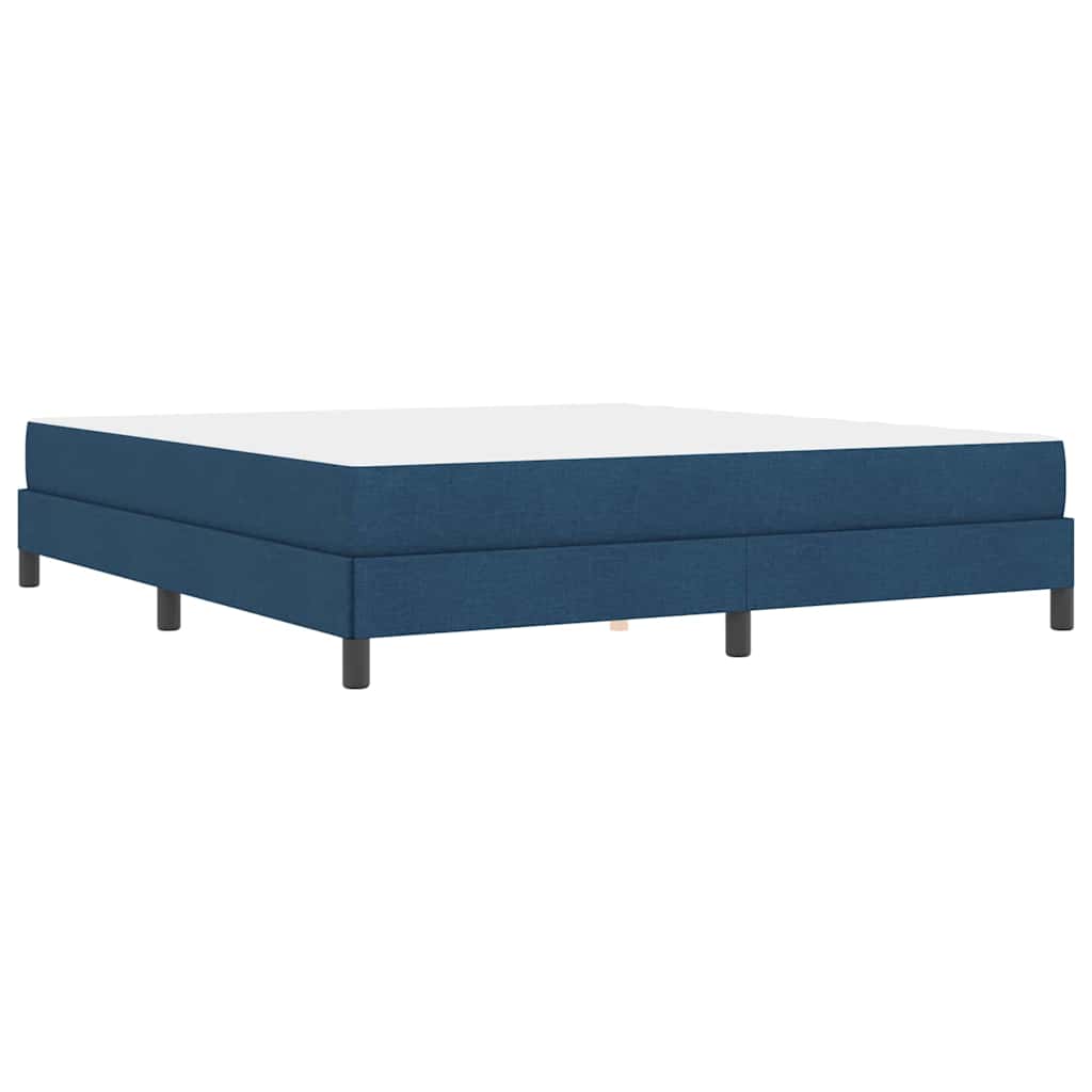 Κρεβάτι με ελατήρια με στρώμα Μπλε 180 x 200 cm ύφασμα - Pakobazaar