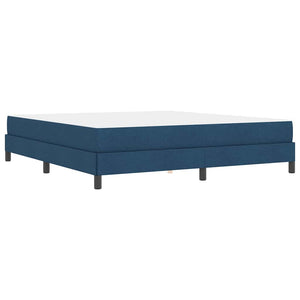 Κρεβάτι με ελατήρια με στρώμα Μπλε 180 x 200 cm ύφασμα - Pakobazaar