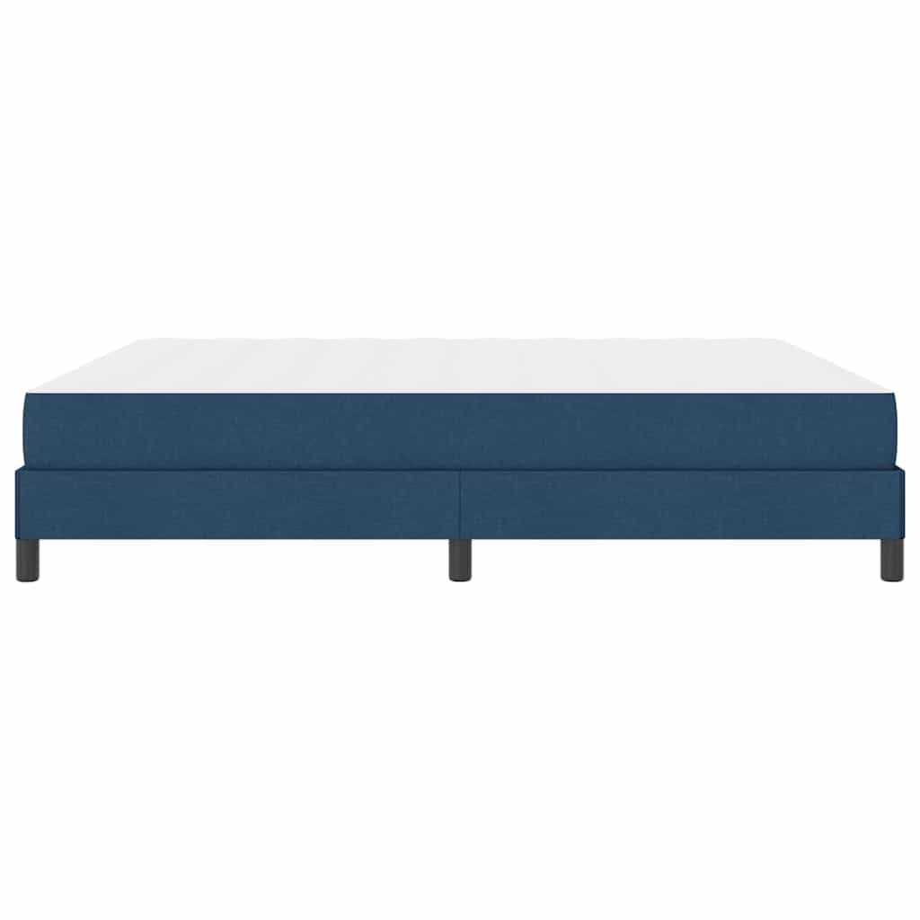 Κρεβάτι με ελατήρια με στρώμα Μπλε 180 x 200 cm ύφασμα - Pakobazaar