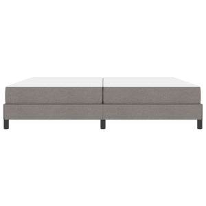 Κρεβάτι με ελατήρια Taupe 200 x 200 cm ύφασμα