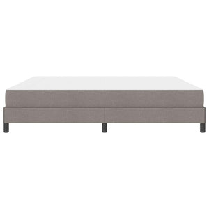Κρεβάτι με ελατήρια Taupe 200 x 200 cm ύφασμα