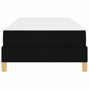 Κρεβάτι με ελατήρια με στρώμα Μαύρο 80 x 200 cm ύφασμα - Pakobazaar