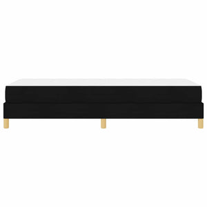Κρεβάτι με ελατήρια με στρώμα Μαύρο 90 x 190 cm ύφασμα - Pakobazaar