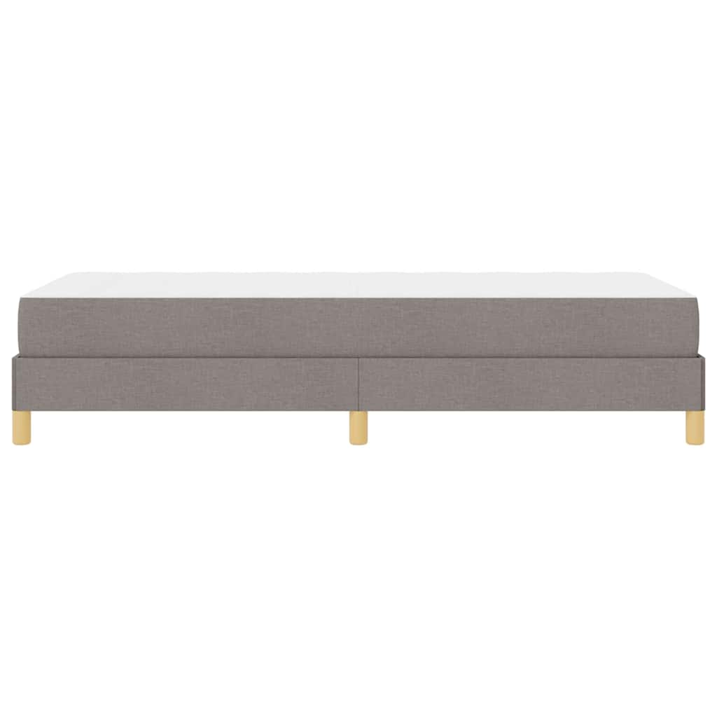 Κρεβάτι με ελατήρια με στρώμα Taupe 90 x 190 cm ύφασμα
