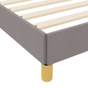 Κρεβάτι με ελατήρια Taupe 100 x 200 cm ύφασμα