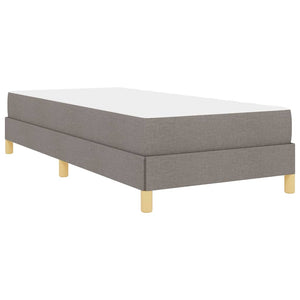 Κρεβάτι με ελατήρια Taupe 100 x 200 cm ύφασμα