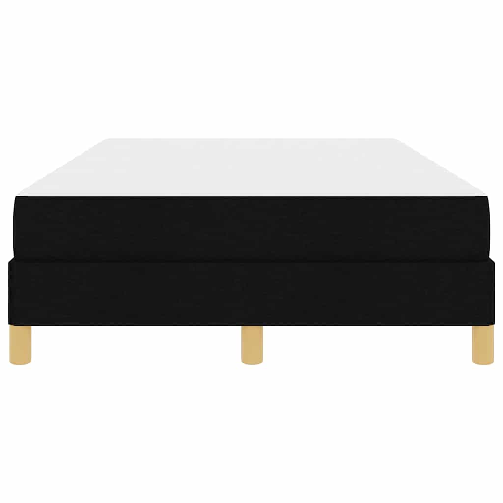 Κρεβάτι με ελατήρια με στρώμα Μαύρο 120 x 190 cm ύφασμα - Pakobazaar