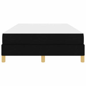 Κρεβάτι με ελατήρια με στρώμα Μαύρο 120 x 190 cm ύφασμα - Pakobazaar