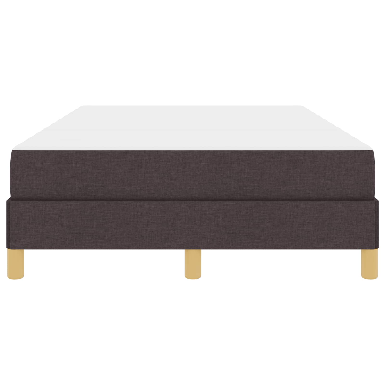 Κρεβάτι με ελατήρια με στρώμα Σκούρο Καφέ 120 x 190 cm ύφασμα