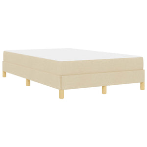 Κρεβάτι με ελατήρια με στρώμα Κρεμ 120 x 190 cm ύφασμα