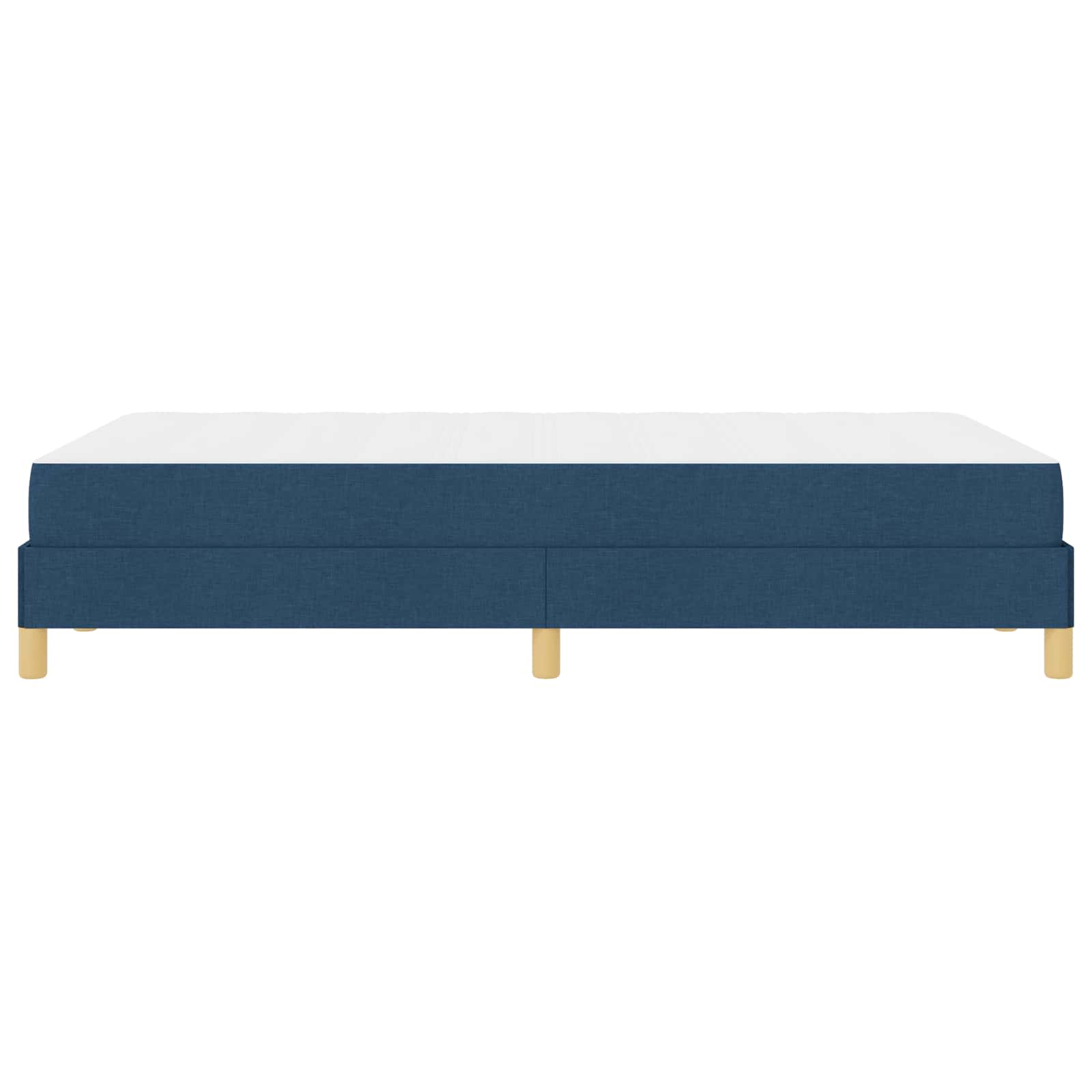 Κρεβάτι με ελατήρια με στρώμα Μπλε 120 x 190 cm ύφασμα - Pakobazaar
