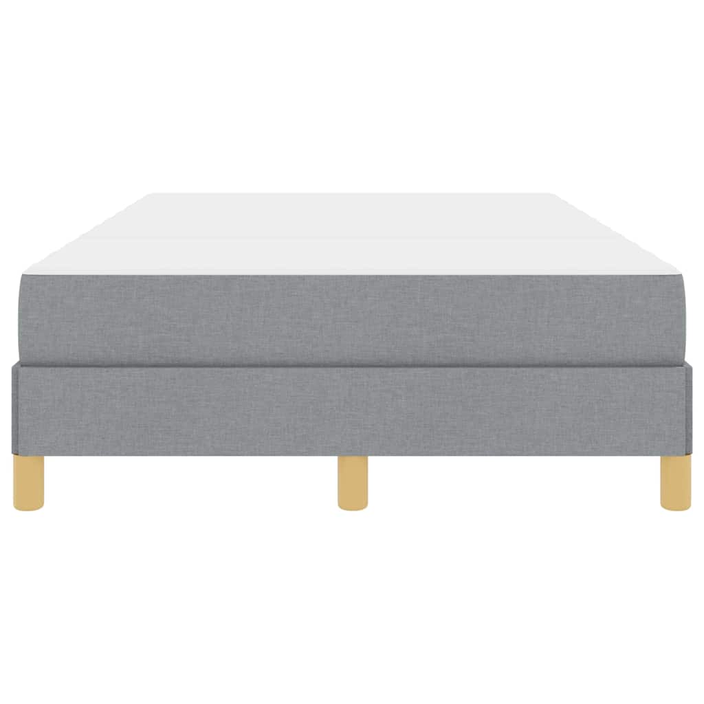 Κρεβάτι με ελατήρια με στρώμα Ανοιχτό γκρι 120 x 200 cm ύφασμα - Pakobazaar