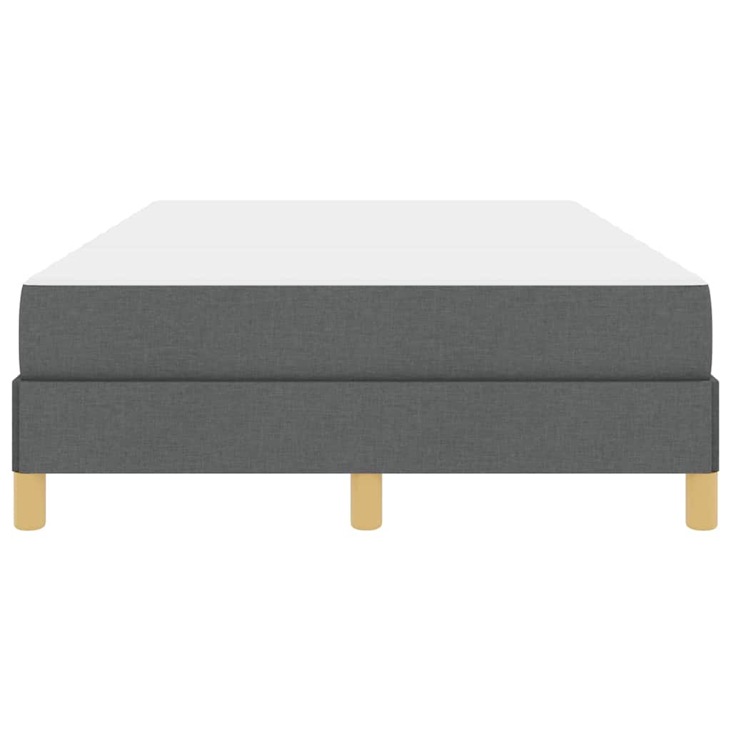 Κρεβάτι με ελατήρια με στρώμα Σκούρο Γκρι 120 x 200 cm ύφασμα - Pakobazaar