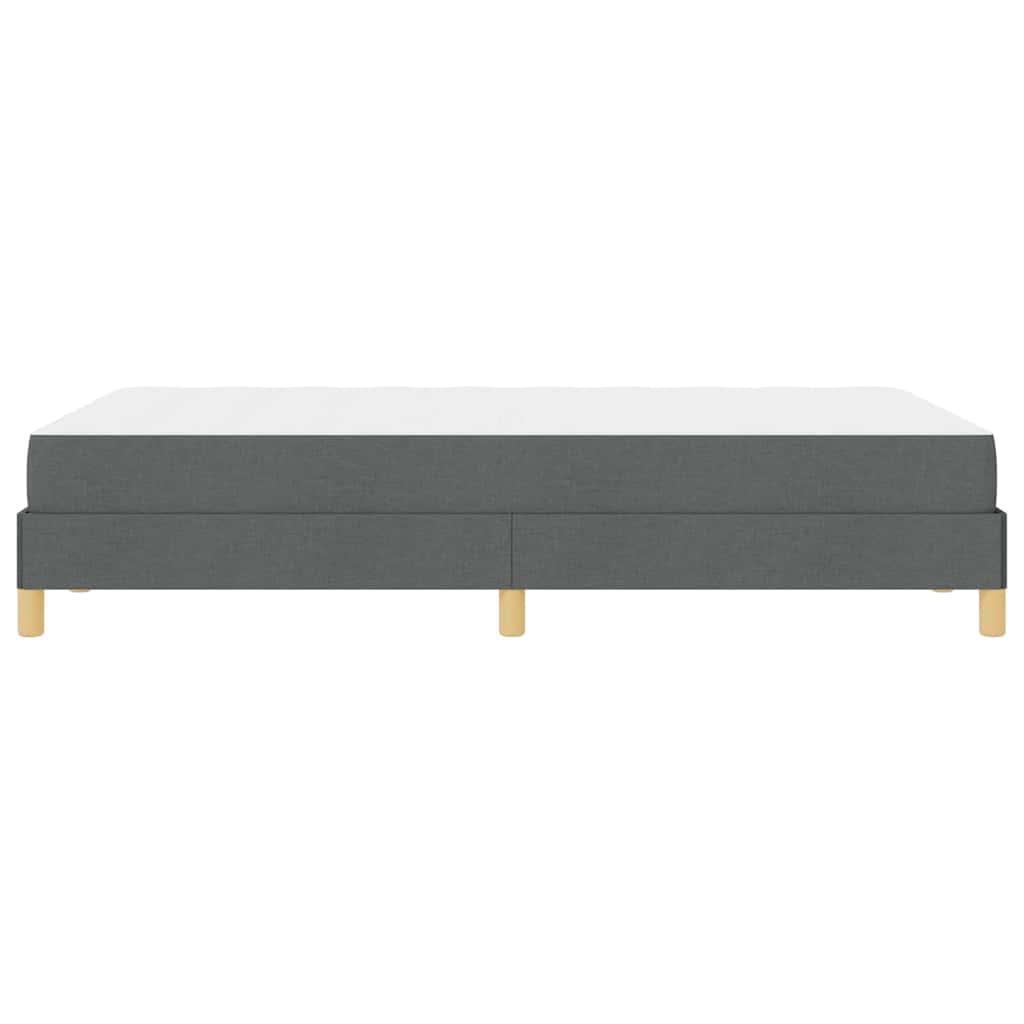 Κρεβάτι με ελατήρια με στρώμα Σκούρο Γκρι 120 x 200 cm ύφασμα - Pakobazaar