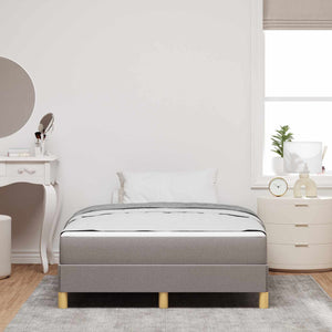Κρεβάτι με ελατήρια με στρώμα Taupe 120 x 200 cm ύφασμα - Pakobazaar