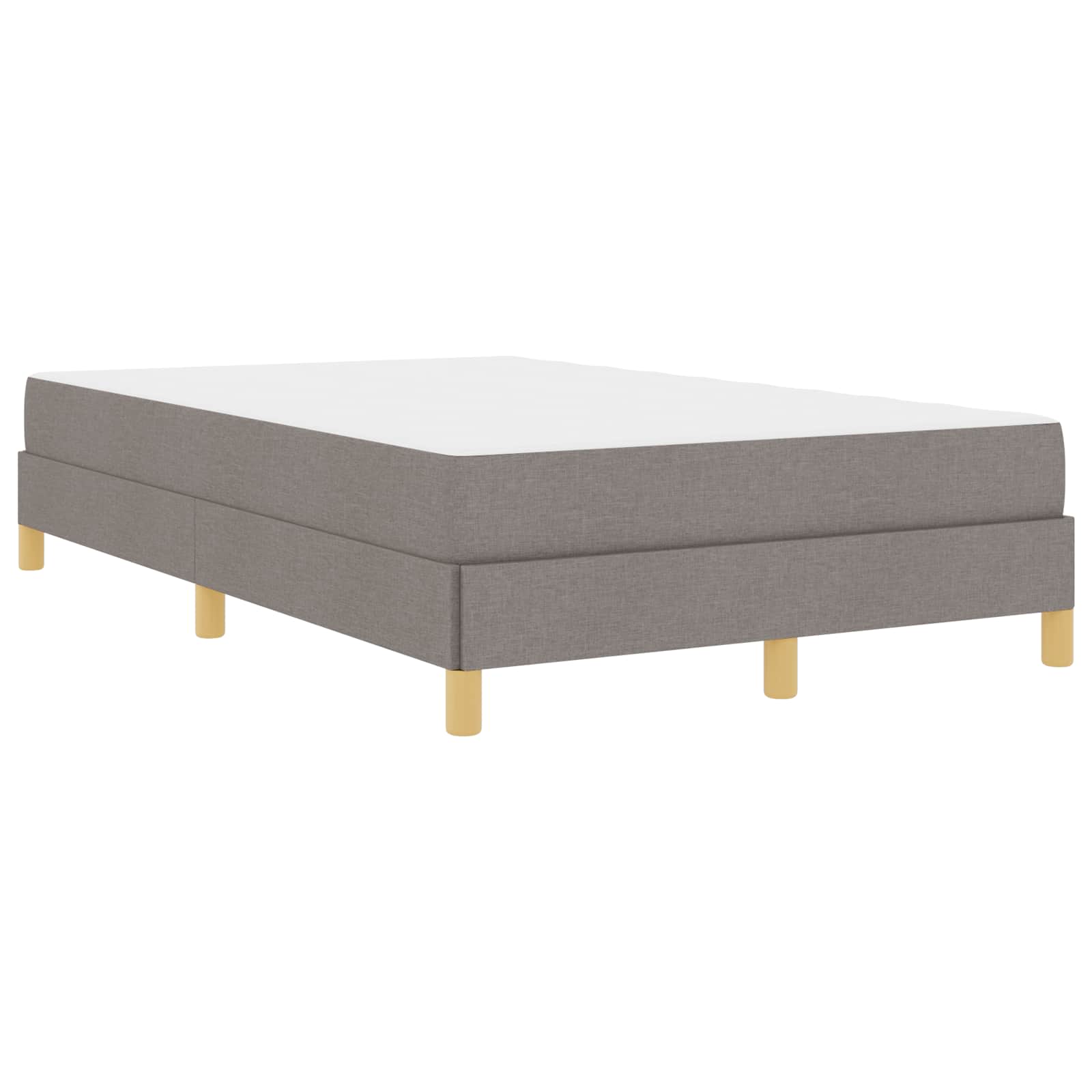 Κρεβάτι με ελατήρια με στρώμα Taupe 120 x 200 cm ύφασμα - Pakobazaar