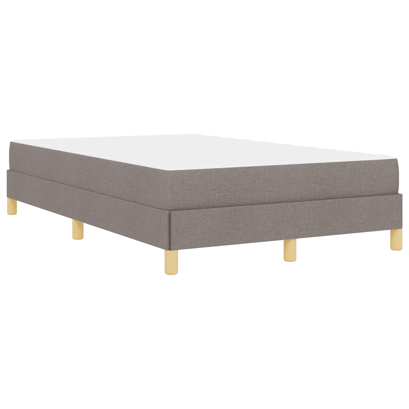 Κρεβάτι με ελατήρια με στρώμα Taupe 120 x 200 cm ύφασμα - Pakobazaar