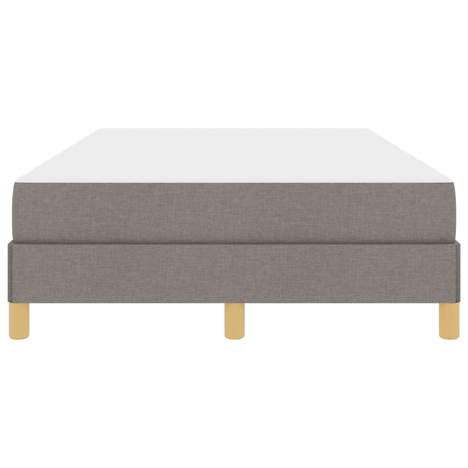 Κρεβάτι με ελατήρια με στρώμα Taupe 120 x 200 cm ύφασμα - Pakobazaar