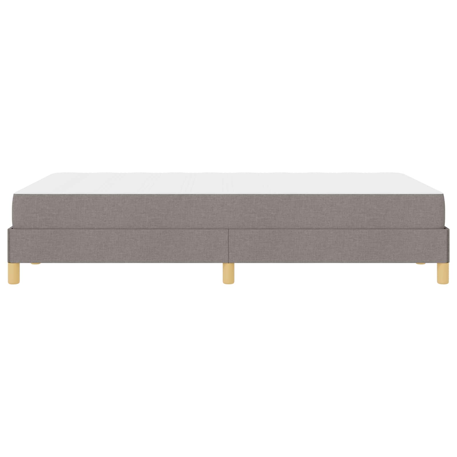 Κρεβάτι με ελατήρια με στρώμα Taupe 120 x 200 cm ύφασμα - Pakobazaar