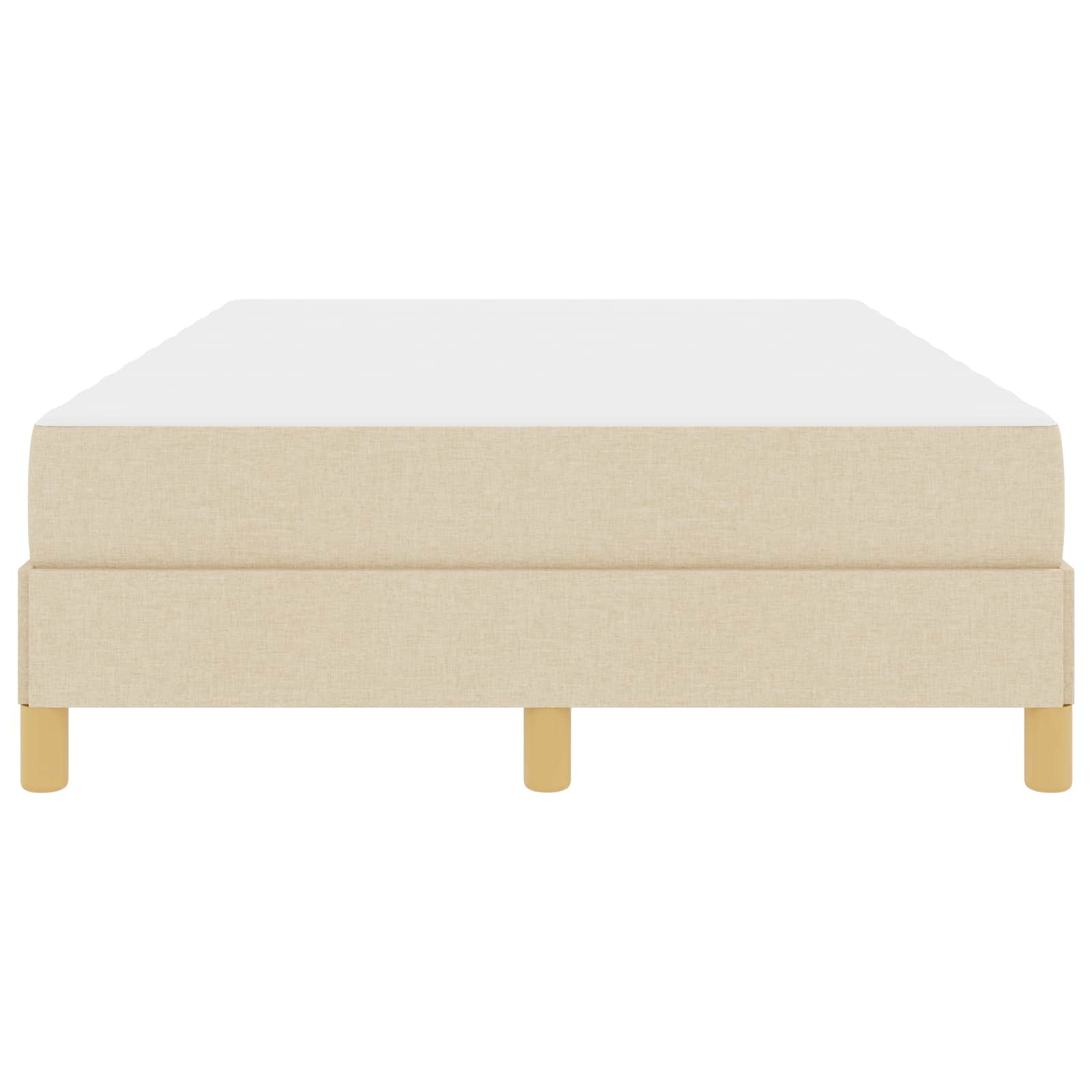 Κρεβάτι με ελατήρια με στρώμα Κρεμ 120 x 200 cm ύφασμα