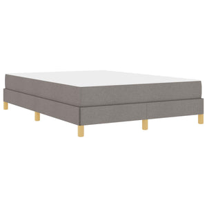 Κρεβάτι με ελατήρια με στρώμα Taupe 140 x 190 cm ύφασμα - Pakobazaar