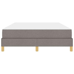 Κρεβάτι με ελατήρια με στρώμα Taupe 140 x 190 cm ύφασμα - Pakobazaar