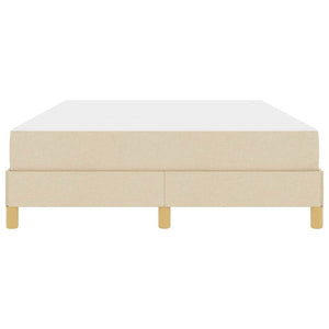 Κρεβάτι με ελατήρια με στρώμα Κρεμ 140 x 190 cm ύφασμα - Pakobazaar