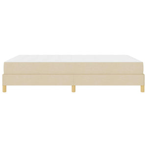 Κρεβάτι με ελατήρια με στρώμα Κρεμ 140 x 190 cm ύφασμα - Pakobazaar